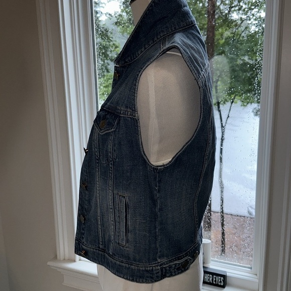 J Crew Indigo Denim Vest, 100% Cotton, Small, NWOT - Picture 3 of 7